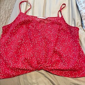 Lush Red and White Polka Dot Camisole